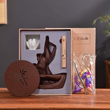 Ароматическая горелка Zen Lotus, ароматическая палочка, духи для камина + БЕСПЛАТНЫЕ заправки
