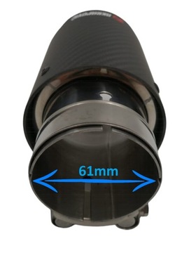 KONCOVKA TLUMIČ VÝFUK VRSTVA TUNING SPORTOVNÍ VSTUP PRŮMĚR 61MM