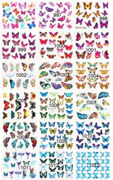 НАБОР НАКЛЕЙКОВ ДЛЯ НОГТЕЙ «ВОДА» ИЗ 10 УЗОРОВ