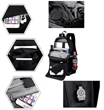 ШКОЛЬНЫЙ РЮКЗАК, молодежная школьная сумка, светящиеся глаза