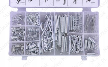 ПРУЖИННЫЕ ШПИЛЬКИ, ГИБКИЕ ЗАЖИМЫ, 175 шт.