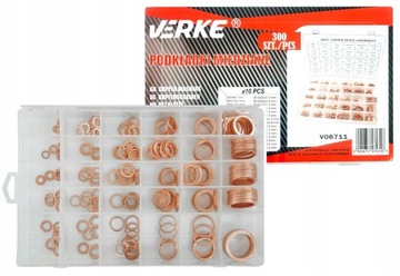 МЕДНЫЕ ШАЙБЫ НАБОР МЕДНЫХ ШАЙБ МЕДНЫЕ УПЛОТНЕНИЯ 300 шт.