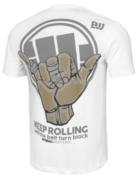 Pit Bull T Shirt Tričko Keep Rolling White L