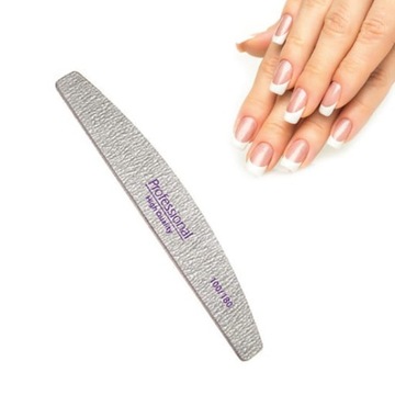 25szt. PILNIK 100/180 PROFESSIONAL łódka ZEBRA do paznokci MANICURE