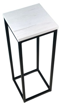 Kwietnik Loft czarny metalowy 40cm DĄB CRAFT BIAŁY