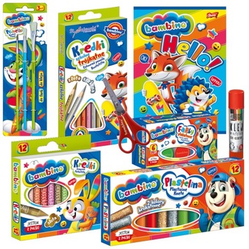 Bambino Wyprawka Szkolna Zestaw Plastyczny Upominkowy Majewski