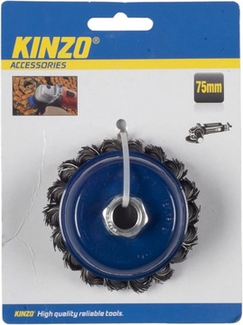 KINZO 54589 szczotka druciana do szlifierki 75mm