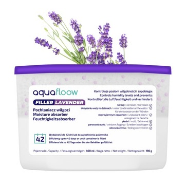 Pochłaniacz wilgoci osuszacz na pleśń wilgoć lawendowy 400 ml AquaFloow