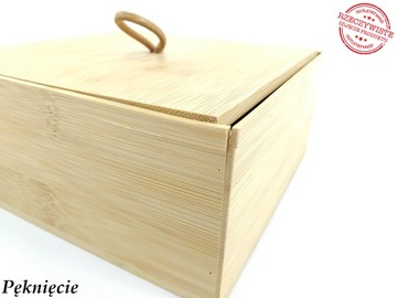 Pudełko bambusowe WENKO 15 x 7 x 15 cm