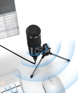 КОНДЕНСАТОРНЫЙ МИКРОФОН USB GAMING STUDIO ДЛЯ ПК ДЛЯ РАЗГОВОРОВ