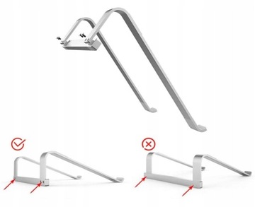 ЭРГОНОМИЧНАЯ АЛЮМИНИЕВАЯ ПОДСТАВКА ДЛЯ НОУТБУКА ДЕРЖАТЕЛЬ СТОЛИКА