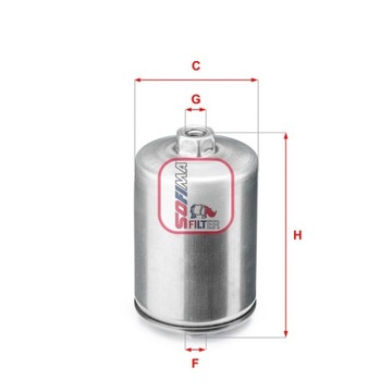 FILTR PALIVA S 1748 B SOFIMA AUDI A4 B5 (8D2)