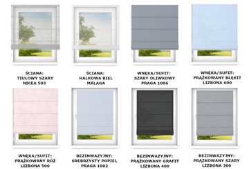 Roleta rzymska gotowa 50x210 cm na wymiar