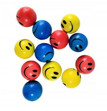 НАБОР ШАРИКИ АНТИСТРЕСС ИЗ 12 ЦВЕТНЫХ ШАРИКОВ ПЕНЫ