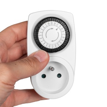 PROGRAMATOR CZASOWY WŁĄCZNIK WYŁĄCZNIK TIMER MECHANICZNY DO PRĄDU GNIAZDKA