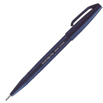 Pisak pędzelek PENTEL Sign Brush Pen SES15 granat