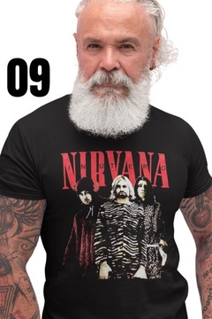 NIRVANA KURT COBAIN Koszulka T-Shirt 12 WZORÓW XL