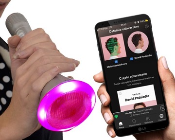 МИКРОФОН С ИЗМЕНЕНИЕМ ГОЛОСА BLUETOOTH С ЦВЕТНЫМИ СВЕТОДИОДАМИ ВХОД SD