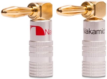 Угловые вилки для динамиков Nakamichi HQ типа «банан», 2 шт.