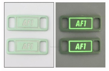 2 шт. металлическая пряжка для обуви со светящейся подсветкой AF1