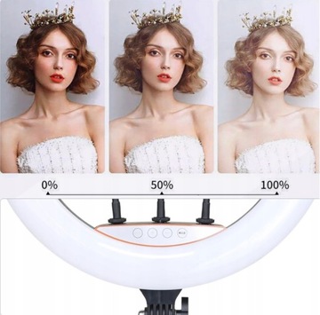 КОЛЬЦЕВАЯ ЛАМПА 240ВТ КОЛЬЦОВАЯ СВЕТОДИОДНАЯ 45см БОЛЬШОЙ ПУЛЬТ ДИСТАНЦИОННОГО УПРАВЛЕНИЯ + ШТАТИВ 220см ДЛЯ ТЕЛЕФОНА