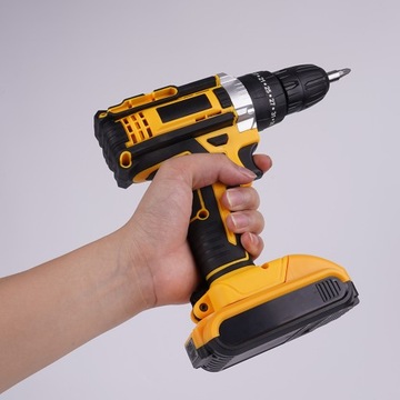 АККУМУЛЯТОРНАЯ ДРЕЛЬ 21 В, 2 СКОРОСТИ СО СВЕТОДИОДНОЙ ПОДСВЕТКОЙ