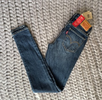 LEVI'S | SPODNIE JEANSY 711 SKINNY| R. 23/32