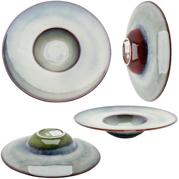 TALERZ GŁĘBOKI DO MAKARONU ZUPY 240 ml PRZYSTAWEK SOSU PÓŁMISEK 27 cm