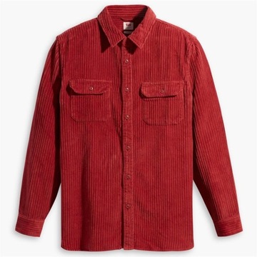 Koszula Męska LEVI'S Jackson Worker Shirt Met Lange Mouwen Rood | ROZMIAR L