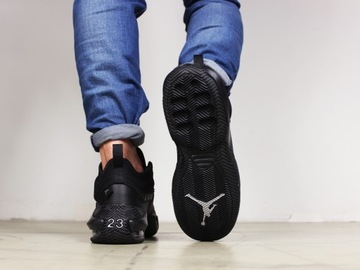 Nike AIR JORDAN buty męskie SKÓRA ORYGINAŁ sportowe do kosza czarne JUMPMAN