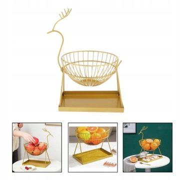Корзина для фруктов из металлической проволоки, круглые корзины