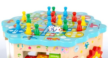 ДЕРЕВЯННЫЙ РАЗВИВАЮЩИЙ КУБ KINDERPLAY 8в1