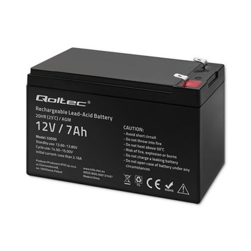 Гелевая батарея | 12 В | 7Ач | макс.72А | годовое общее собрание