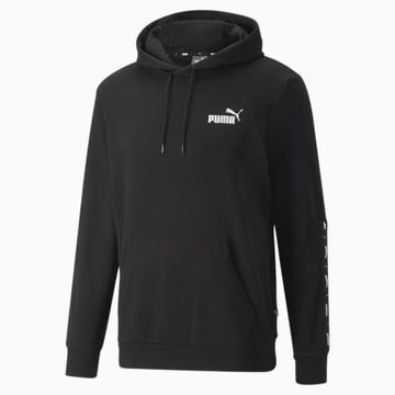 BLUZA PUMA ESS+ TAPE HOODIE TR męska z KAPTUREM PUMA BLACK -roz S