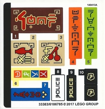 4You LEGO NINJAGO - 70607 NAKLEJKA NINJAGO CITY