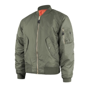 Куртка для бомбардировки Mil-tec Ma1 Basic Army Army Army Fleks Flek Zielona l