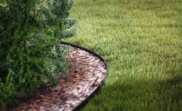 GARDEN BARRIER Black 4cm 10m + 20 FLEXIBLE ANCHORS OBEB4010SET