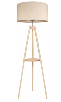 LAMPA STOJĄCA PODŁOGOWA BOHO TRÓJNÓG ZE STOLIKIEM