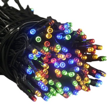 300 LED KOLOR MULTI MIX LAMPKI CHOINKOWE ZEWNĘTRZNE WEWNĘTRZNE ŚWIĄTECZNE
