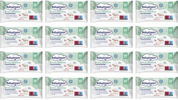BABYDREAM CHUSTECZKI NAWILŻANE DLA DZIECI EXTRA SENSITIVE 1280 SZT. (16x80)