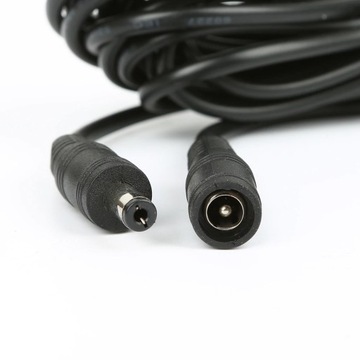 PRZEDŁUŻACZ KABEL PRZEWÓD DO ZASILANIA KAMER CCTV DC 2,1/5,5mm 2PIN 5m