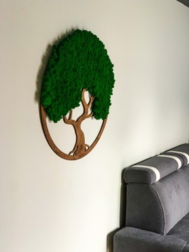 ПОДАРОЧНОЕ деревце ЖИЗНИ ДЕРЕВО СЧАСТЬЯ ЖИВАЯ КАРТИНА мох мох БОНСАЙ