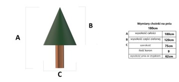 Елка Алмазная Сосна на пне 180 см + ПОДАРОК