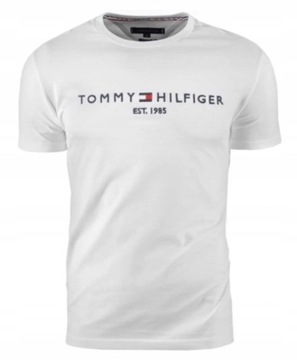 T-shirt męski okrągły dekolt Tommy Hilfiger rozmiar XXL biała