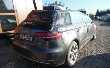 Audi A3 8V Sportback 5d Facelifting 2.0 TDI 150KM 2017 Audi a3 2017r, SPORTBACK, 2.0 TDI AUT. Uszkodzony, Poobijany. Jezdzi. VAT, zdjęcie 2