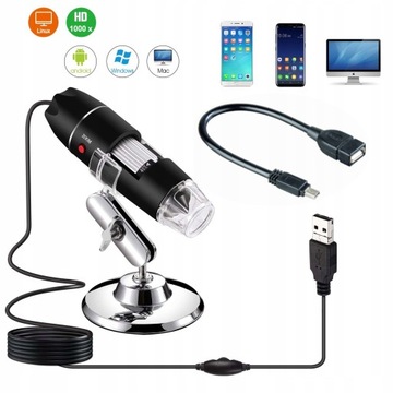 USB-ЦИФРОВОЙ МИКРОСКОП ZOOM 1000 БЕСПЛАТНЫЙ АДАПТЕР