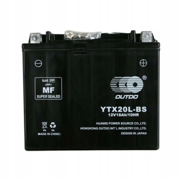 AKUMULATOR żelowy 18Ah 300A 12V P+ YTX20L-BS GEL