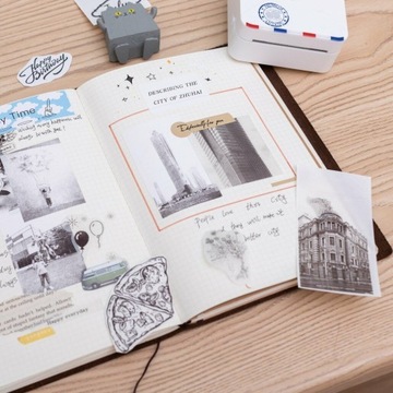Transparentny papier termiczny do drukarki Phomemo T02 M02X 3rolki 50mm