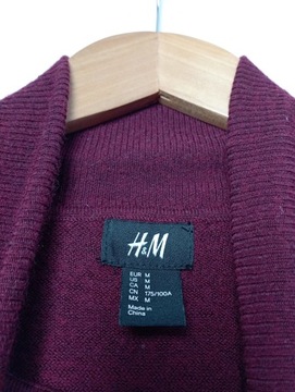 ATS sweter H&M wełna akryl granatowy M