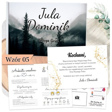 KSIĘGA GOŚCI ALBUM NA WESELE ŚLUB GÓRY BIESZCZADY